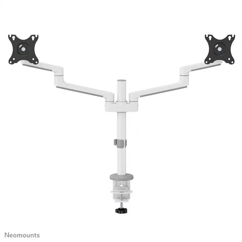 Neomounts DS60-425WH2 monitorių laikiklis dviems ekranams 17-27 colių – taupo vietą