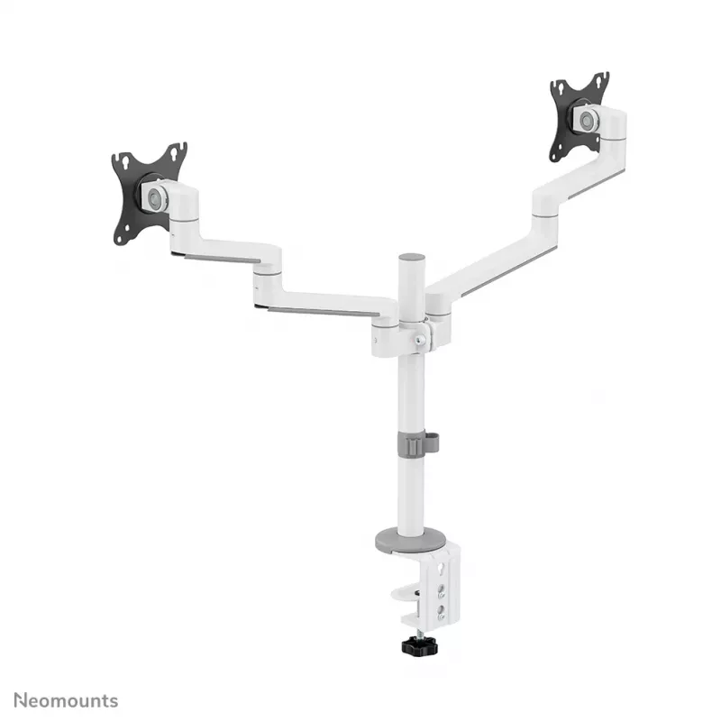 Neomounts DS60-425WH2 monitorių laikiklis dviems ekranams 17-27 colių – taupo vietą