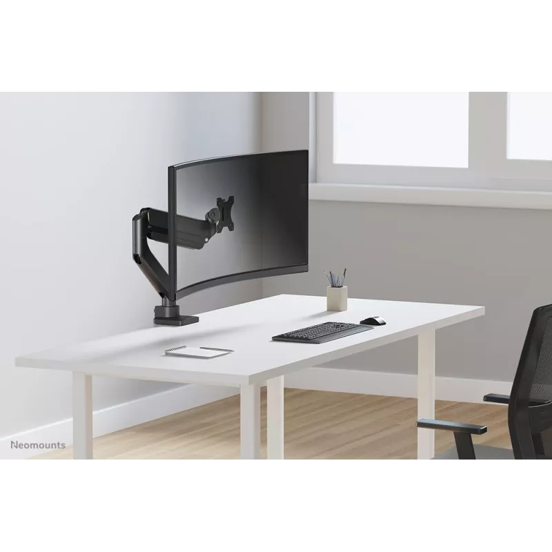 Neomounts DS70PLUS-450BL1 Monitoriaus rankena 17-49 colių – dujinė spyruoklė – Topfix – 180° stabdis