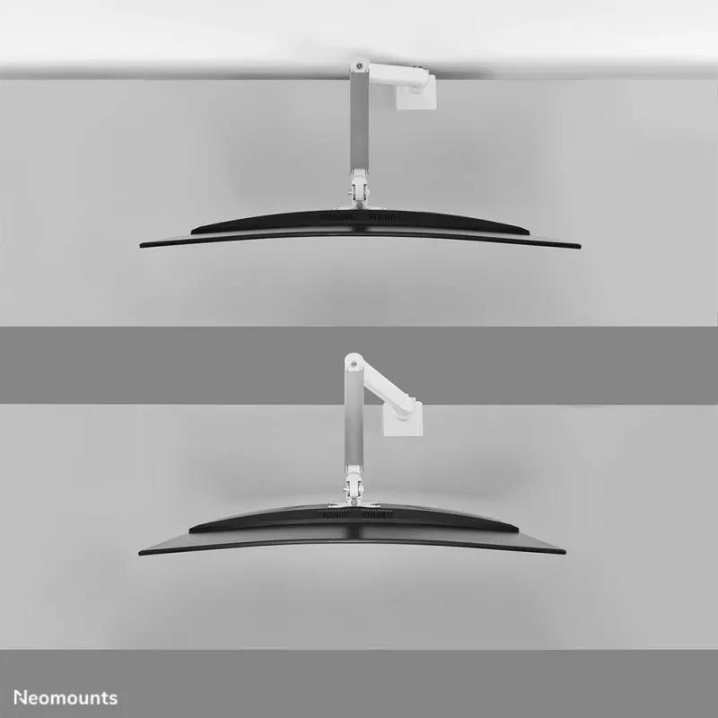 Neomounts DS70PLUS-450WH1 monitoriaus rankena 17-49 colių - dujinė spyruoklė - Topfix - 180° stabdiklis