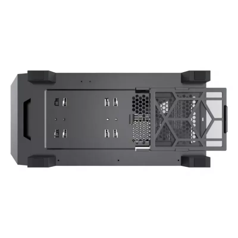 PC Midi Tower korpusas XILENCE XG151 — juodas, ATX/Micro-ATX/Mini-ITX, maitinimo šaltinis apačioje, 2x 3,5 colio + 4x 2,5 colio vietos