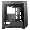 PC Midi Tower korpusas XILENCE XG151 — juodas, ATX/Micro-ATX/Mini-ITX, maitinimo šaltinis apačioje, 2x 3,5 colio + 4x 2,5 colio vietos