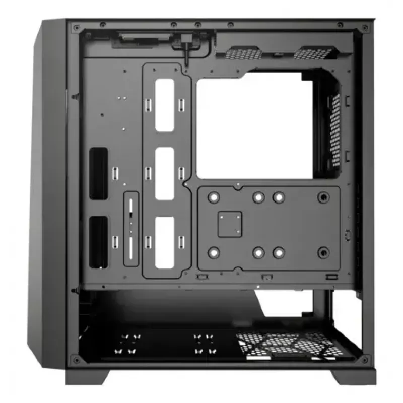 PC Midi Tower korpusas XILENCE XG151 — juodas, ATX/Micro-ATX/Mini-ITX, maitinimo šaltinis apačioje, 2x 3,5 colio + 4x 2,5 colio vietos
