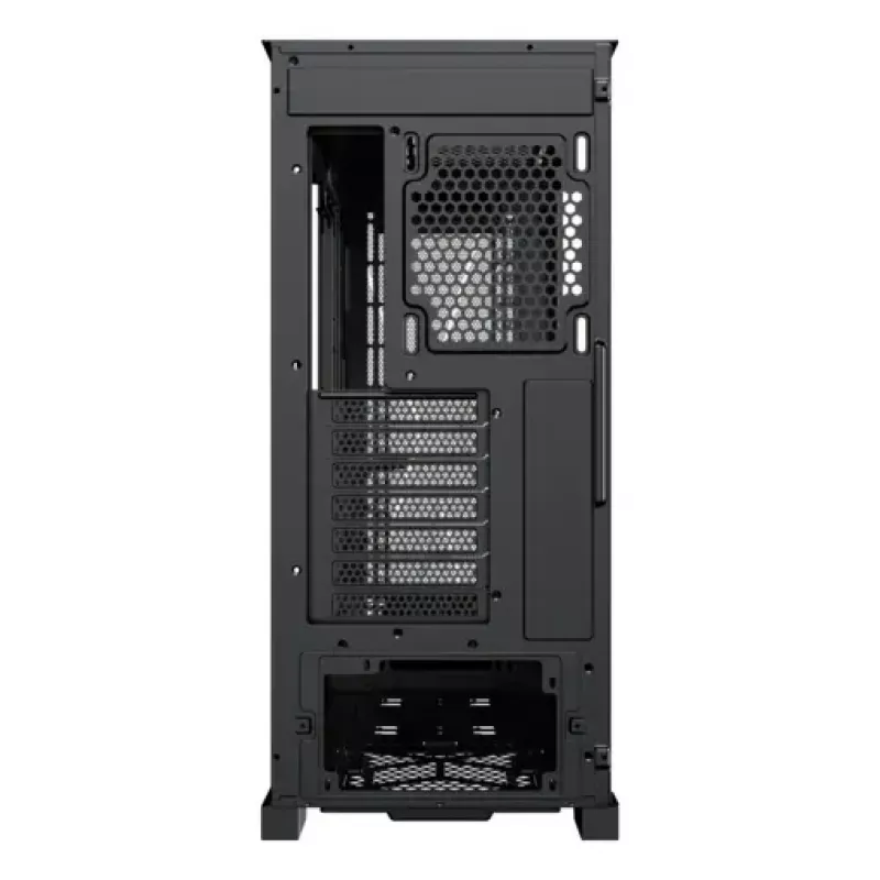 PC Midi Tower korpusas XILENCE XG151 — juodas, ATX/Micro-ATX/Mini-ITX, maitinimo šaltinis apačioje, 2x 3,5 colio + 4x 2,5 colio vietos