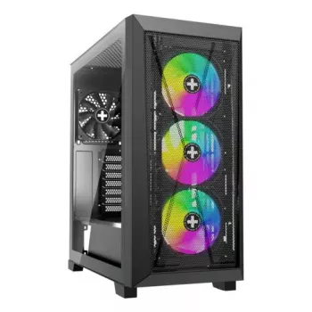 PC Midi Tower korpusas XILENCE XG151 — juodas, ATX/Micro-ATX/Mini-ITX, maitinimo šaltinis apačioje, 2x 3,5 colio + 4x 2,5 colio vietos