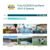 TP-Link Omada AX3000 vidinis/lauko WiFi 6 prieigos taškas, 2,4 GHz, 5 GHz, 3000 Mbit/s, WPA, WPA-Enterprise, WPA2, WPA2-Enterprise, WPA3, WPA3-Enterprise, 10,100,1000 Mbit/s