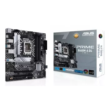ASUS PRIME B660M-A D4-CSM Intel B660 LGA 1700 micro ATX pagrindinė plokštė
