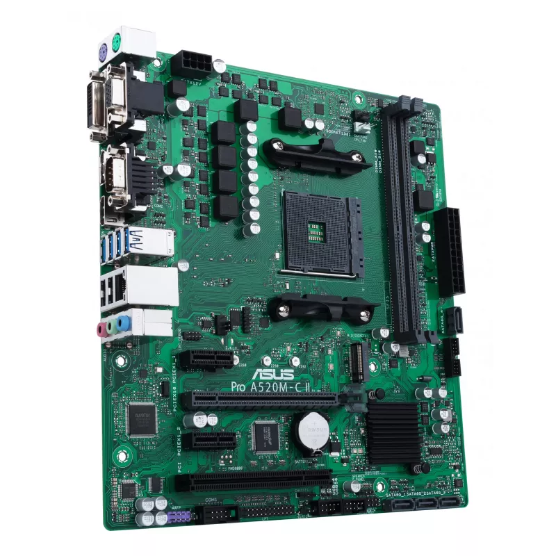ASUS PRO A520M-C II/CSM pagrindinė plokštė AMD A520 Socket AM4 micro ATX
