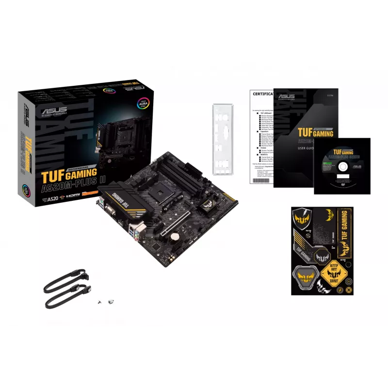 ASUS TUF GAMING A520M-PLUS II AMD A520 Socket AM4 micro ATX pagrindinė plokštė