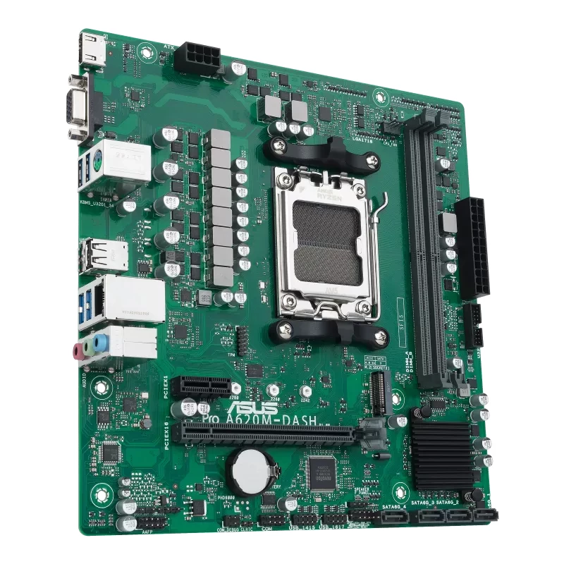 ASUS PRO A620M-DASH-CSM AMD A620 Socket AM5 micro ATX pagrindinė plokštė