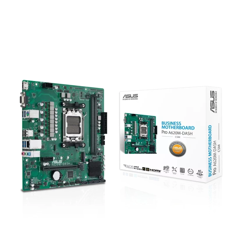 ASUS PRO A620M-DASH-CSM AMD A620 Socket AM5 micro ATX pagrindinė plokštė