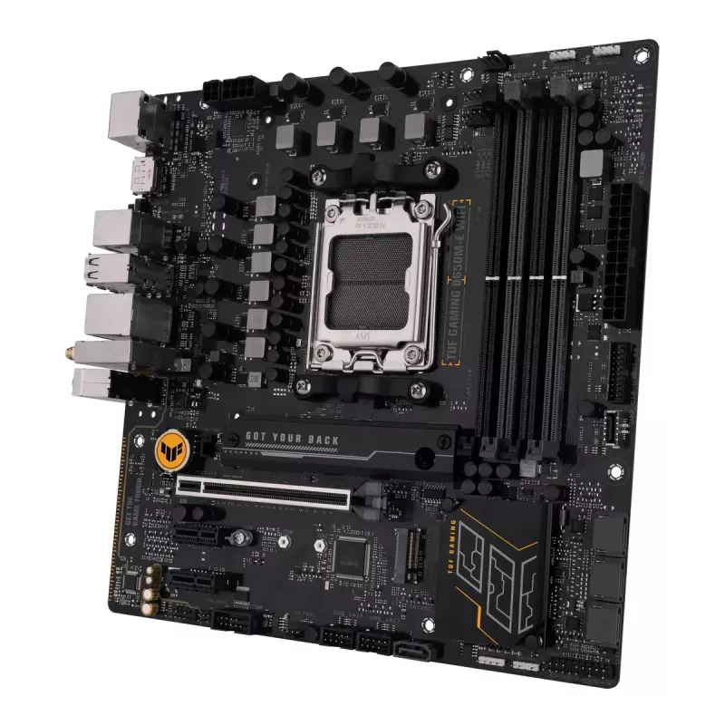 Motininė plokštė ASUS TUF GAMING B650M-E WIFI, AMD B650, Socket AM5, micro ATX, DDR5, 4x DIMM, 128GB, Wi-Fi 6, Bluetooth 5.2