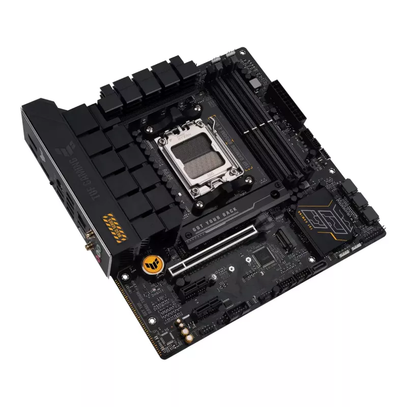 Motininė plokštė ASUS TUF GAMING B650M-E WIFI, AMD B650, Socket AM5, micro ATX, DDR5, 4x DIMM, 128GB, Wi-Fi 6, Bluetooth 5.2