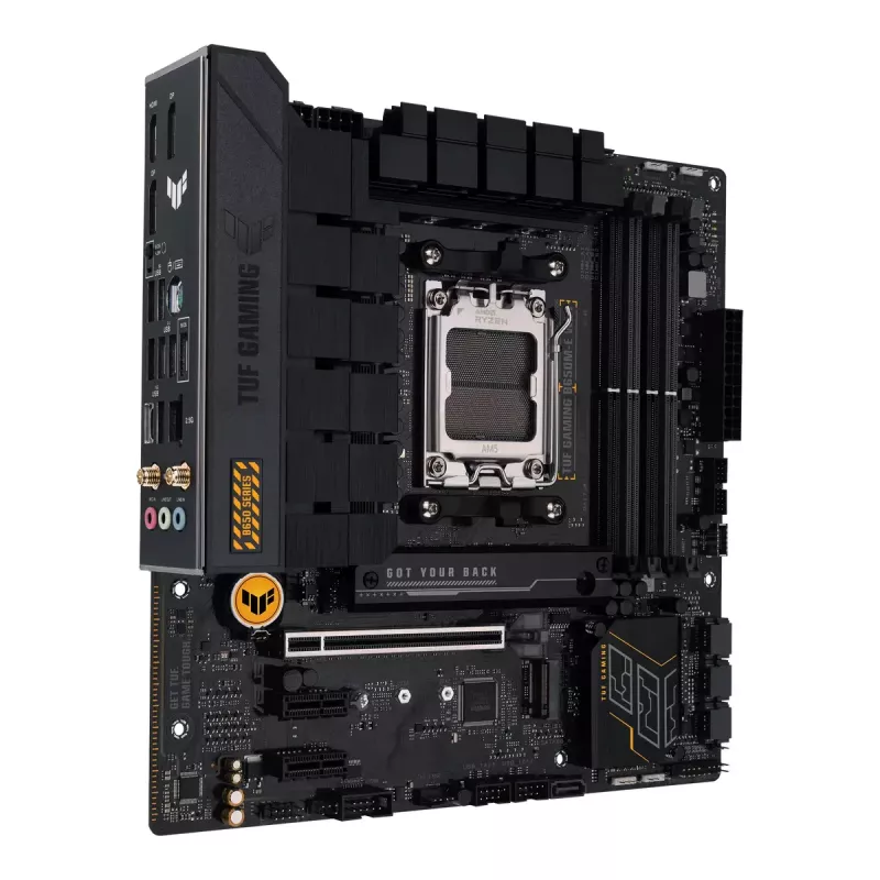 Motininė plokštė ASUS TUF GAMING B650M-E WIFI, AMD B650, Socket AM5, micro ATX, DDR5, 4x DIMM, 128GB, Wi-Fi 6, Bluetooth 5.2