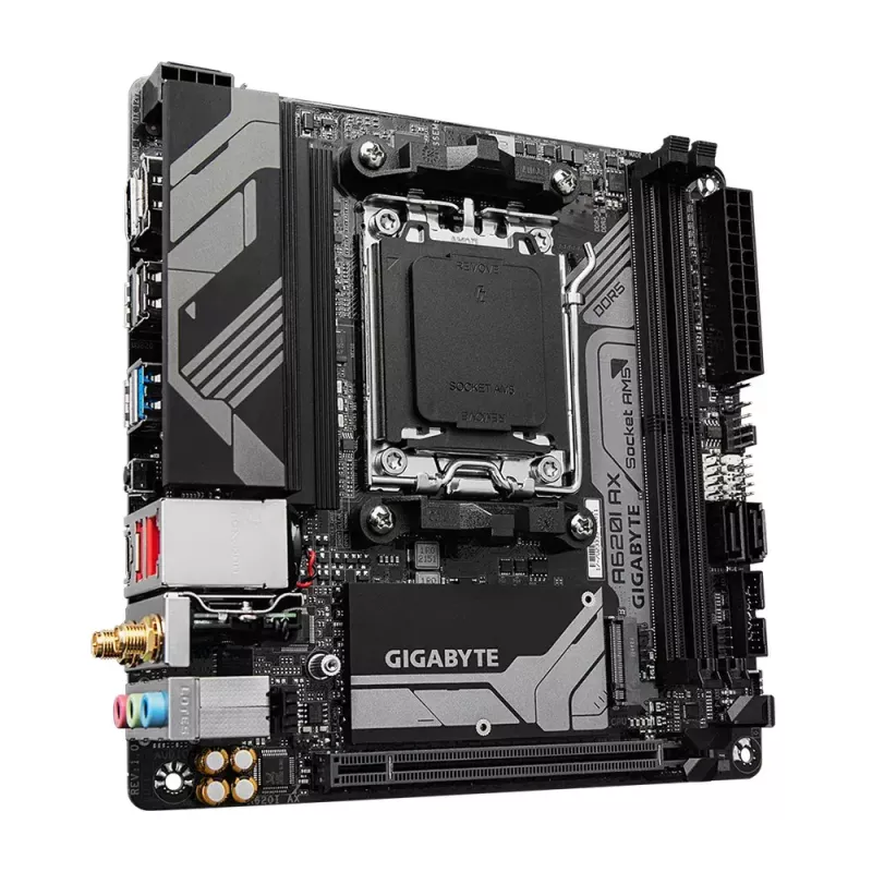 Motininė plokštė GIGABYTE A620I AX, AMD A620, Socket AM5, Mini-ITX