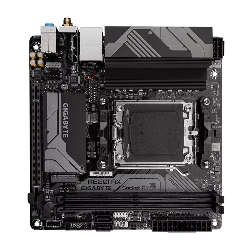 Motininė plokštė GIGABYTE A620I AX, AMD A620, Socket AM5, Mini-ITX