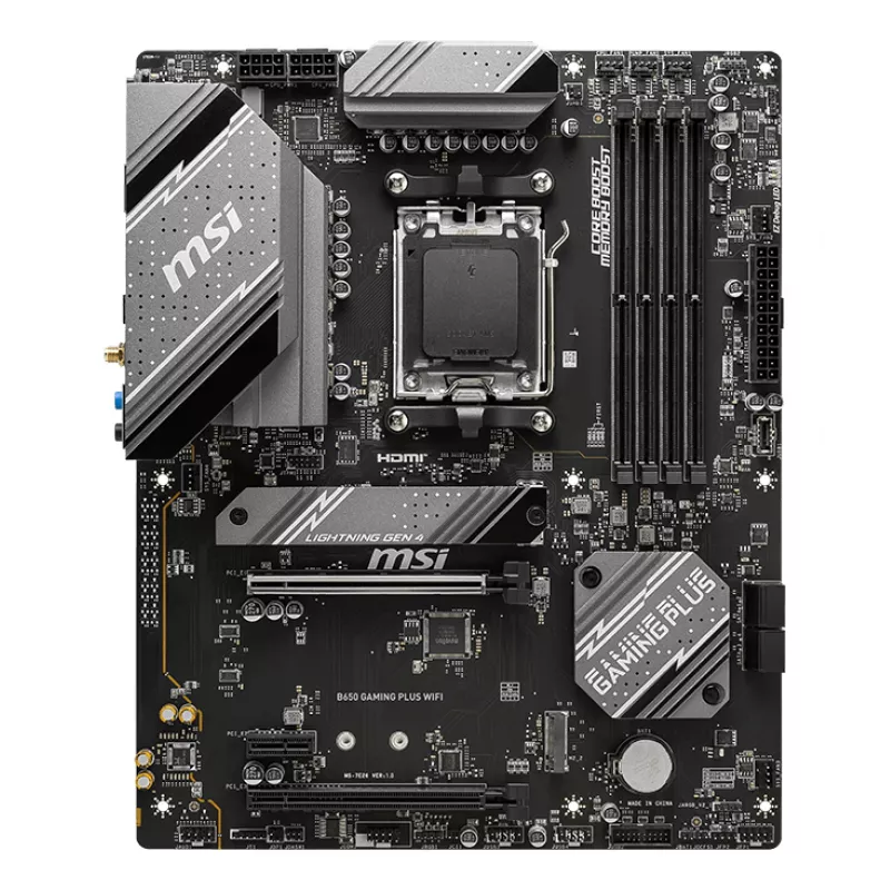 Motininė plokštė MSI B650 GAMING PLUS WIFI, AMD B650, Socket AM5, ATX