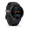 Išmanusis laikrodis GARMIN Vivoactive 5 juodas — 42 mm korpusas, AMOLED 1,2 colio, GPS/GLONASS/Galileo, 5 ATM, širdies ritmo jutiklis, SpO2, 11 dienų baterija