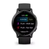 Išmanusis laikrodis GARMIN Vivoactive 5 juodas — 42 mm korpusas, AMOLED 1,2 colio, GPS/GLONASS/Galileo, 5 ATM, širdies ritmo jutiklis, SpO2, 11 dienų baterija