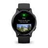 Išmanusis laikrodis GARMIN Vivoactive 5 juodas — 42 mm korpusas, AMOLED 1,2 colio, GPS/GLONASS/Galileo, 5 ATM, širdies ritmo jutiklis, SpO2, 11 dienų baterija