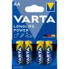 VARTA Longlife Power baterija Mignon AA LR06 1x4