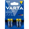 VARTA Longlife Power baterija AAA LR03, 4 vnt.