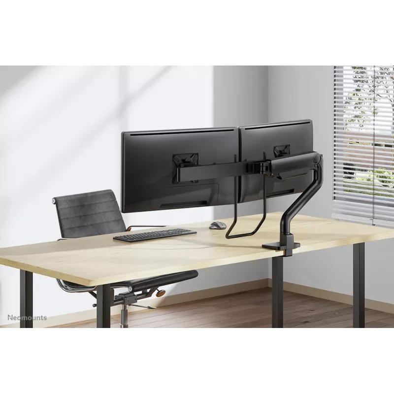 Neomounts DS75S-950BL2 monitoro laikiklis 17-32 colių – dujinė spyruoklė – Topfix – 180° stabdiklis