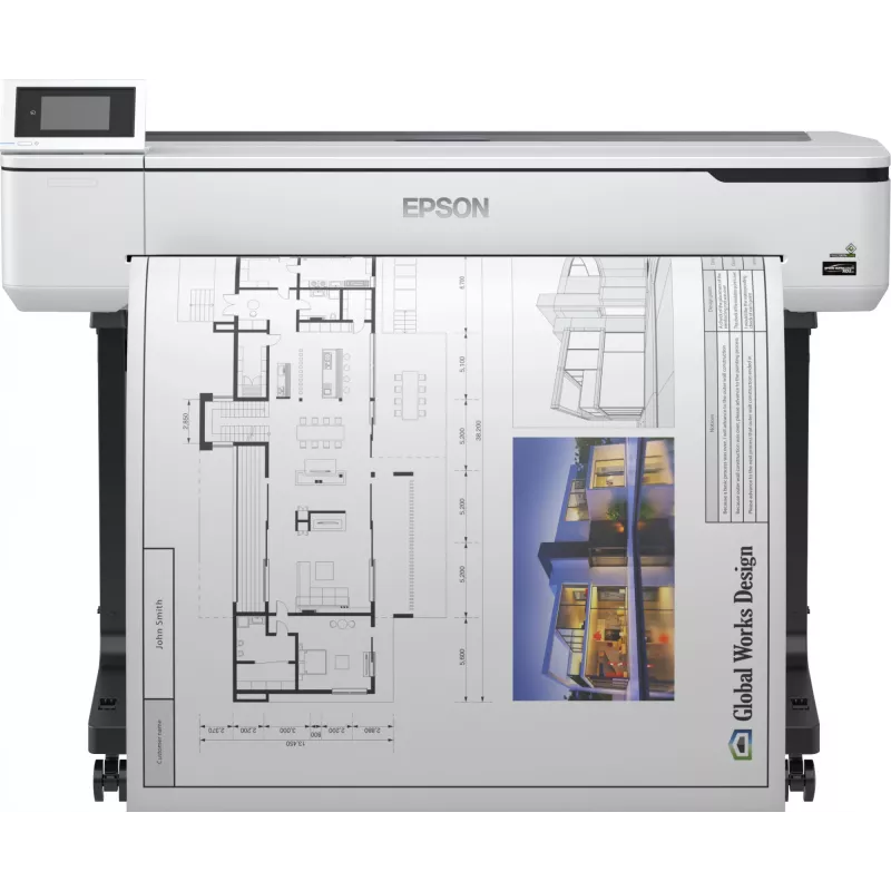 Epson SureColor SC-T5100, rašalinis, 2400 x 1200 DPI, ESC/P-R, HP-GL/2, HP-RTL, juoda, žydra, geltona, raudona, 50 ml, PrecisionCore