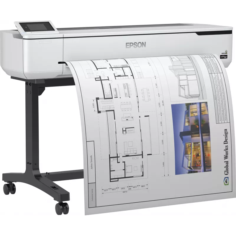 Epson SureColor SC-T5100, rašalinis, 2400 x 1200 DPI, ESC/P-R, HP-GL/2, HP-RTL, juoda, žydra, geltona, raudona, 50 ml, PrecisionCore