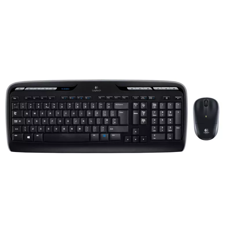LOGITECH Wireless Combo MK330 - tarptautinė QWERTY išdėstymo klaviatūra ir pelė