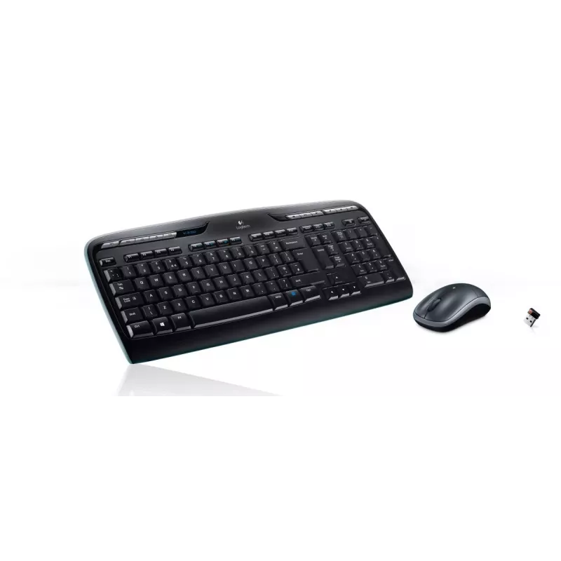 LOGITECH Wireless Combo MK330 - tarptautinė QWERTY išdėstymo klaviatūra ir pelė