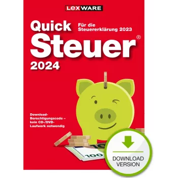 Lexware QuickSteuer 2024 mokesčių deklaravimo programa 1 licencija 1 metams