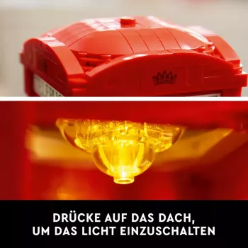 Statybinis žaislas LEGO Raudona Londono telefono būdelė 21347 – modulinis kolekcinis rinkinys, 1460 dalių, 18+
