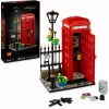 Statybinis žaislas LEGO Raudona Londono telefono būdelė 21347 – modulinis kolekcinis rinkinys, 1460 dalių, 18+