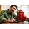 Statybinis žaislas LEGO Raudona Londono telefono būdelė 21347 – modulinis kolekcinis rinkinys, 1460 dalių, 18+