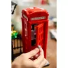 Statybinis žaislas LEGO Raudona Londono telefono būdelė 21347 – modulinis kolekcinis rinkinys, 1460 dalių, 18+