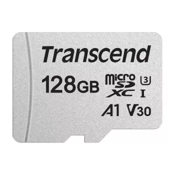 TRANSCEND MicroSDXC 300S 128GB UHS-I U3 be adapterio