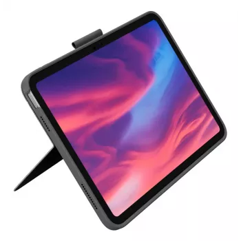 LOGITECH Combo Touch – klaviatūros dėklas iPad (10 kartos) – Oksfordo pilka – Vokietijos QWERTZ