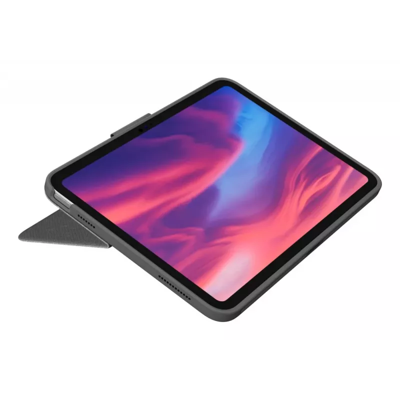 LOGITECH Combo Touch – klaviatūros dėklas iPad (10 kartos) – Oksfordo pilka – Vokietijos QWERTZ