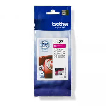 Kasetė Brother LC-427M rašalinė, 1 vnt., Originali, Standartinė talpa, Purpurinė