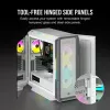 CORSAIR Icue 5000t RGB vidutinis bokštas ATX kompiuterio korpusas – baltas, grūdintas stiklas