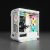 CORSAIR Icue 5000t RGB vidutinis bokštas ATX kompiuterio korpusas – baltas, grūdintas stiklas