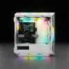 CORSAIR Icue 5000t RGB vidutinis bokštas ATX kompiuterio korpusas – baltas, grūdintas stiklas