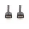 DIGITUS HDMI High Speed laidas su Ethernet, A tipo M/M, 2 m, Ultra HD 60p, juodas auksinis