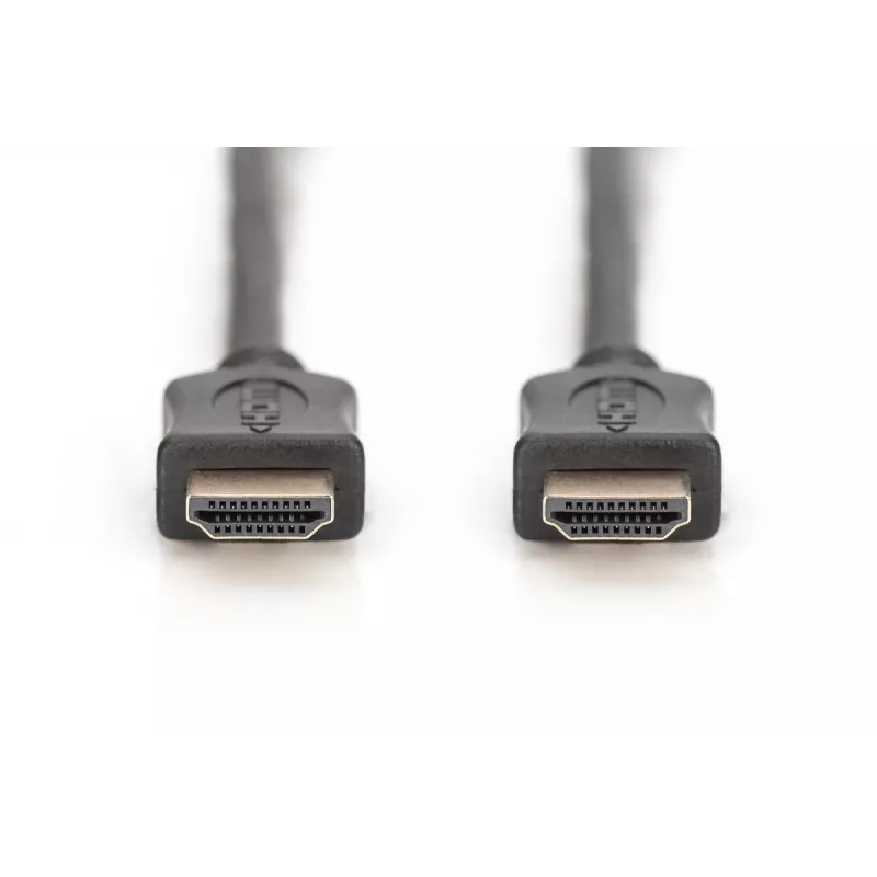 DIGITUS HDMI High Speed laidas su Ethernet, A tipo M/M, 2 m, Ultra HD 60p, juodas auksinis