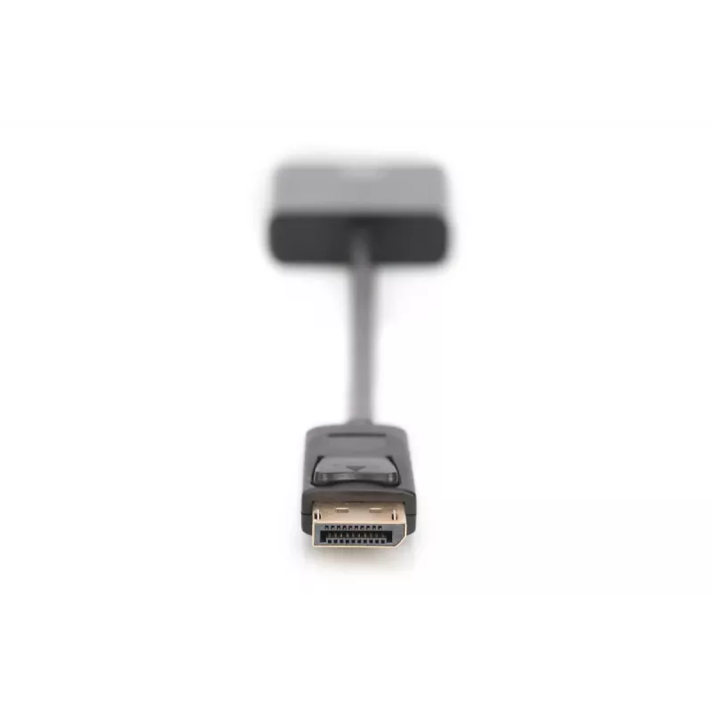 DIGITUS ASSMANN DisplayPort adapterio laidas, DP - DVI (24+5) M/F, 15cm su užraktu, DP 1.2 suderinamas, CE juodas