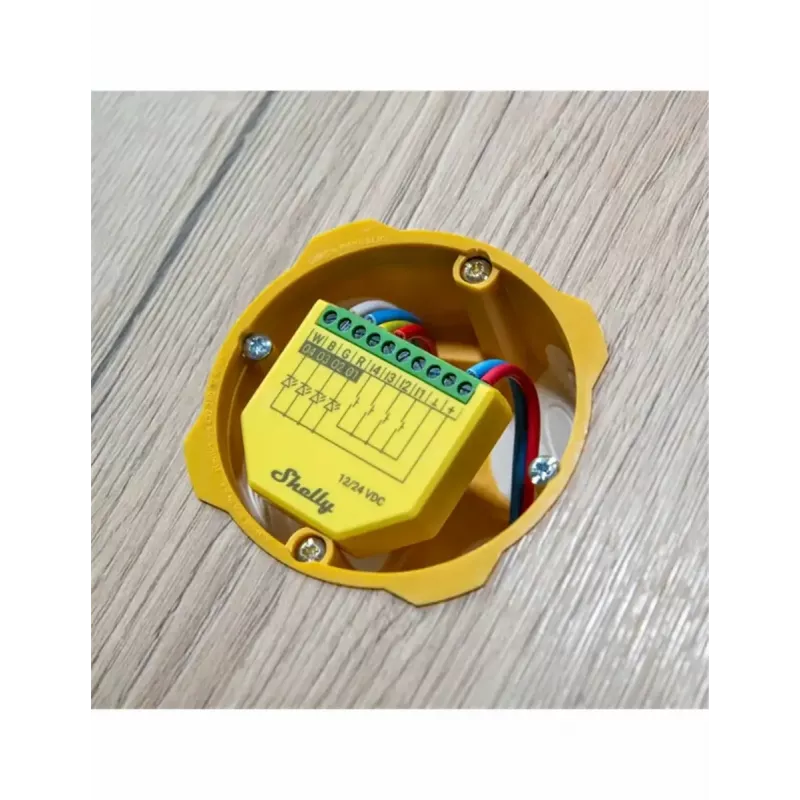 Shelly Plus RGBW PM belaidis RGBW valdiklis LED juostoms (žalia/geltona)