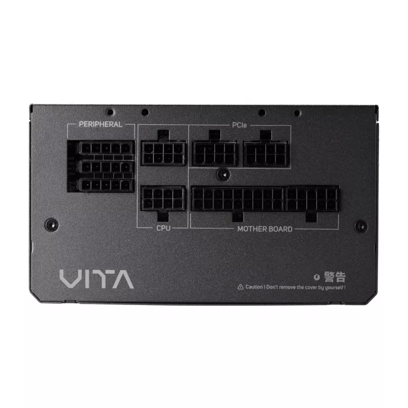 FSP VITA GM 1000W maitinimo blokas ATX ATX3.1 Juodas, 1000 W, 100-240 V, 50/60 Hz, 12-6 A, Aktyvus, 100 W