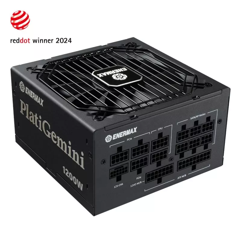 ENERMAX PlatiGemini 1200W 80 Plus Platinum pilnai modulinis maitinimo šaltinis ATX 3.1 ir ATX12VO