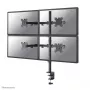 Neomounts FPMA-D550D4BLACK monitoro laikiklis 13-32 colių, spaustuvas/gręžimo anga, 6 kg, 33 cm (13 col.), 81,3 cm (32 col.), 100 x 100 mm, juodas
